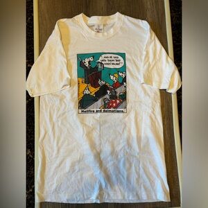 Vintage John Baynham Graphic T Shirt "Hell Fire And Dalmatians" Single Stitch L